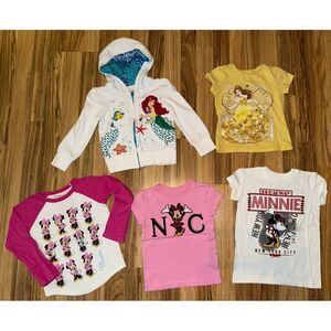 Disney Ariel Belle Minnie Mouse‎ VTG Y2K Girls Lot Sz 2/3 2 3 XXS
